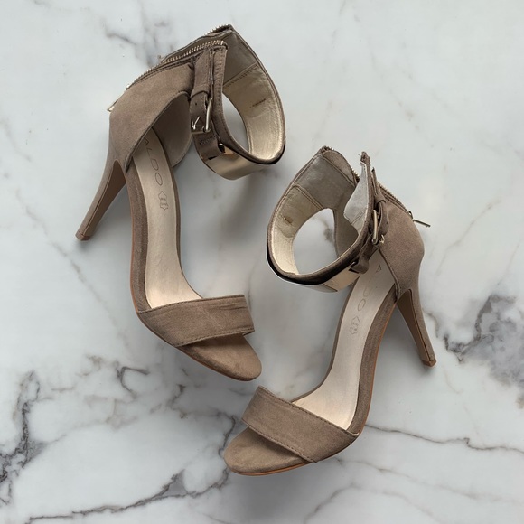 ALDO Metal Ankle Cuff High Heel Size US 6.5 Euro 7 - Picture 1 of 3